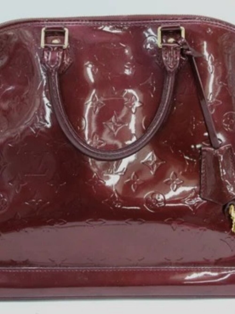 Louis Vuitton Alma GM Monogram Vernis Handbag - Amarante